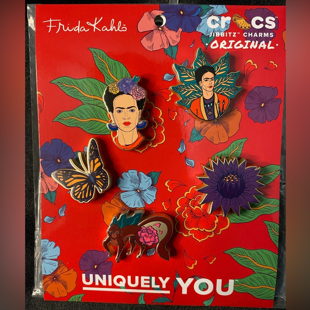 Crocs Jibbitz Frida Kahlo 5 Pack Metal Jibbitz Crocs Original